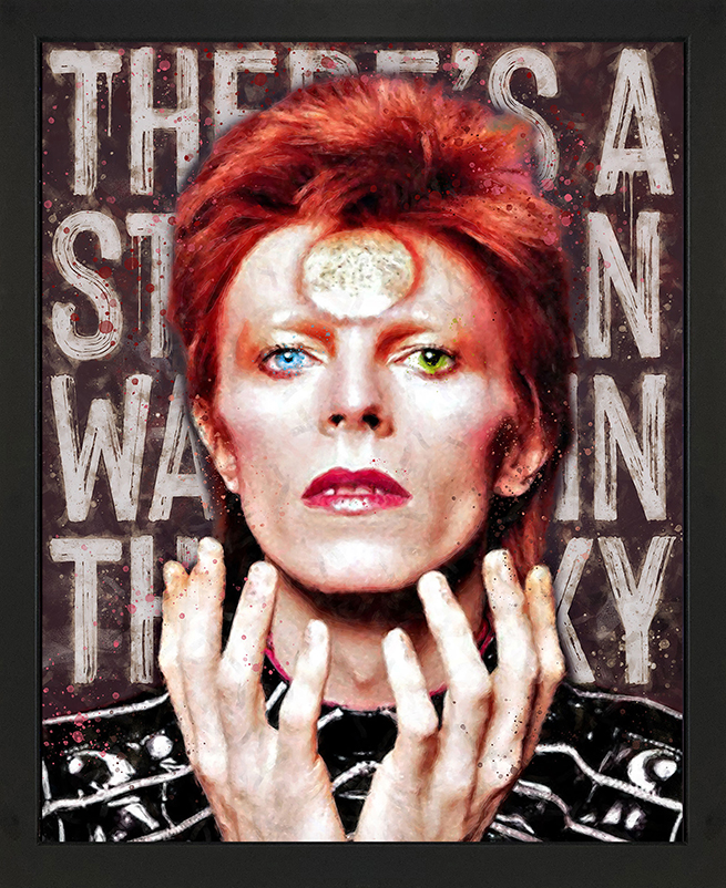 Starman - Bowie Painting by Monica Vincent | Adore Fine Art