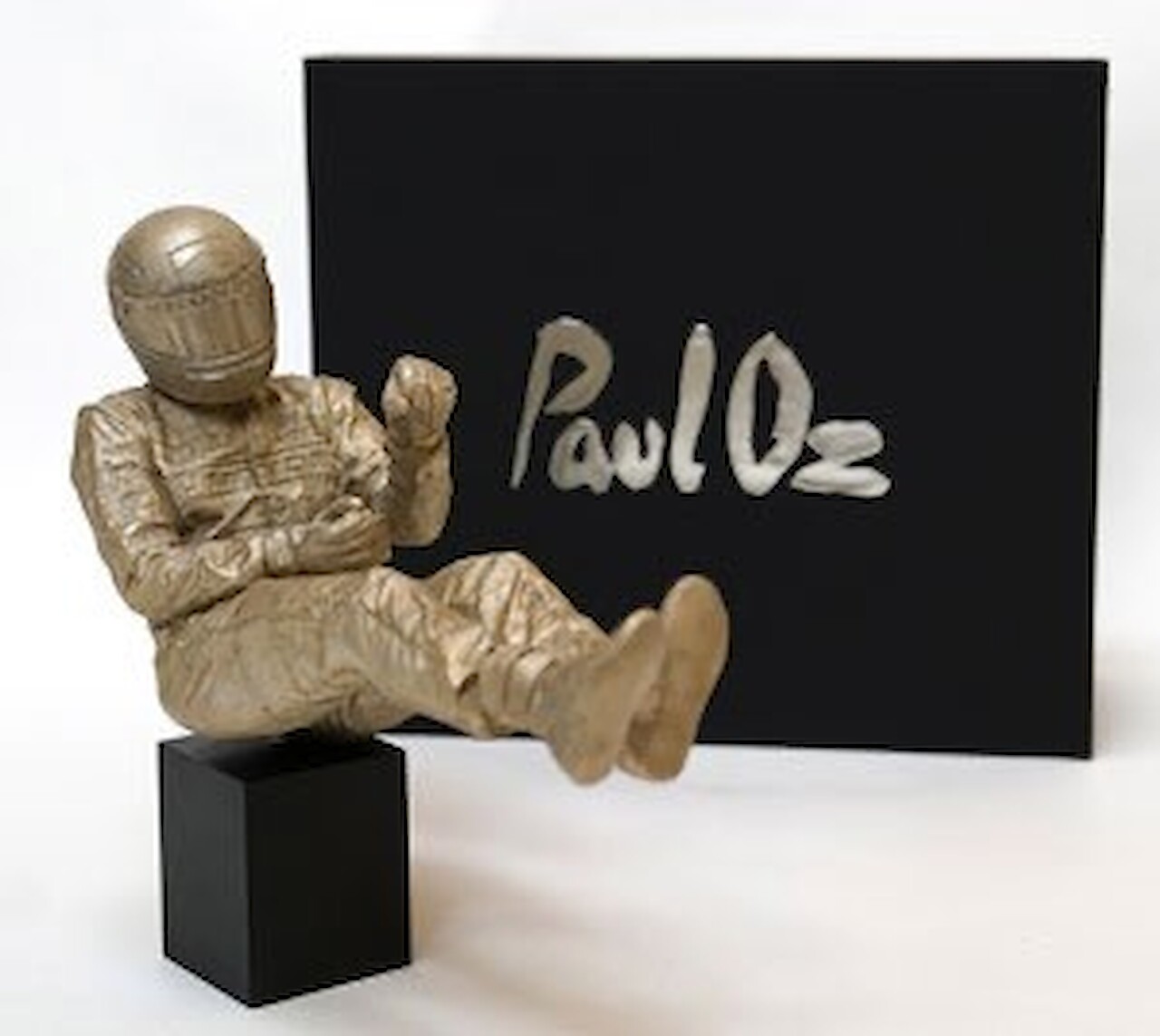 Ayrton Senna Eau Rouge Table Top Sculpture Sculpture By Paul Oz Adore Fine Art